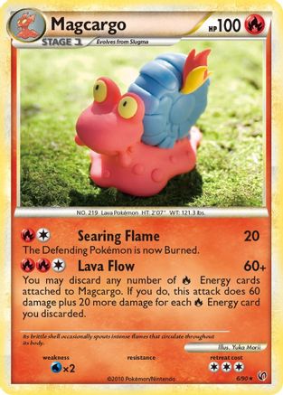 Magcargo 006  - Holofoil Undaunted - Holo Rare