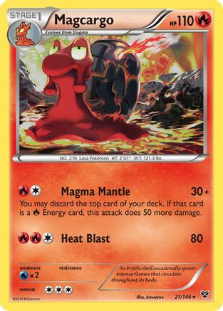Magcargo 021  XY Base Set - Rare