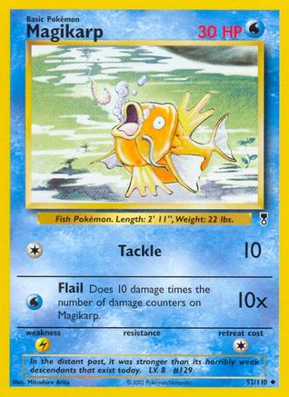 Magikarp 052  - Reverse Holofoil Legendary Collection - Uncommon
