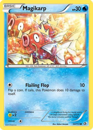 Magikarp 030/113  - Reverse Holofoil Legendary Treasures - Common