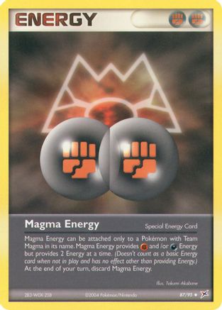 Magma Energy 087  Team Magma vs Team Aqua - Uncommon