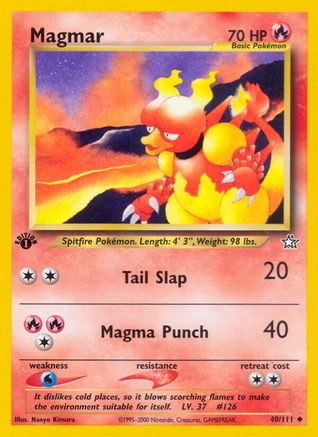 Magmar 040/111  - Unlimited Neo Genesis - Uncommon