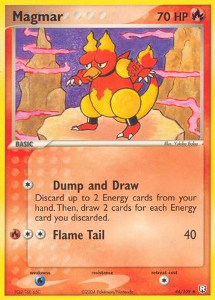 Magmar 044  - Reverse Holofoil Team Rocket Returns - Uncommon
