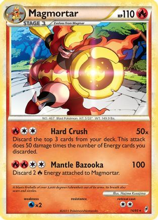 Magmortar 016  - Holofoil Call of Legends - Holo Rare