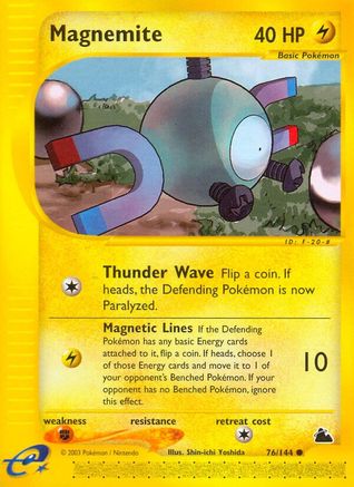 Magnemite 076  - Reverse Holofoil Skyridge - Common