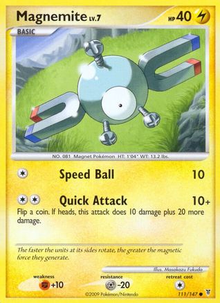 Magnemite 111  - Reverse Holofoil Supreme Victors - Common