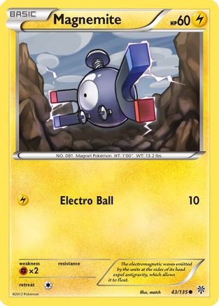 Magnemite (43) 043  - Reverse Holofoil Plasma Storm - Common