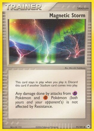 Magnetic Storm 091  - Reverse Holofoil Hidden Legends - Uncommon