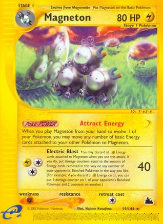 Magneton (19) 019  - Reverse Holofoil Skyridge - Rare