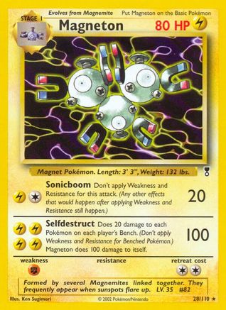 Magneton 028/110  - Reverse Holofoil Legendary Collection - Rare
