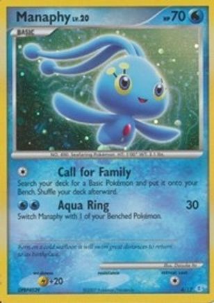 Manaphy 004/12  - Holofoil DP Trainer Kit Manaphy & Lucario - Common