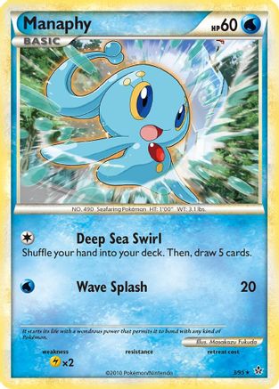 Manaphy 003  - Holofoil Unleashed - Holo Rare