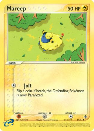 Mareep 064/97  - Reverse Holofoil Dragon - Common