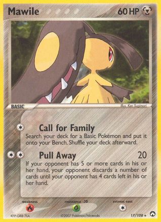 Mawile 017  - Reverse Holofoil Power Keepers - Rare