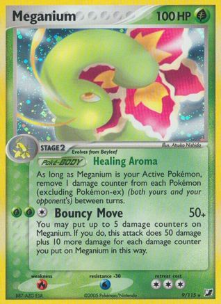 Meganium 009  - Reverse Holofoil Unseen Forces - Holo Rare