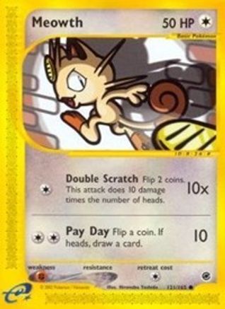 Meowth 121/165  Expedition - Common