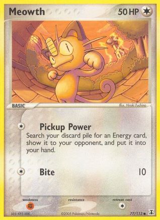 Meowth 077/113  Delta Species - Common