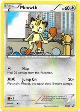 Meowth BW35  Black and White Promos - Promo