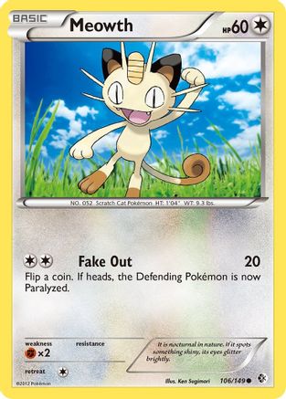 Meowth 106  Boundaries Crossed - Common