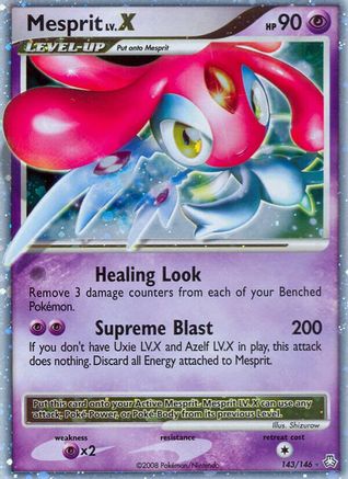 Mesprit LV.X 143  - Holofoil Legends Awakened - Ultra Rare