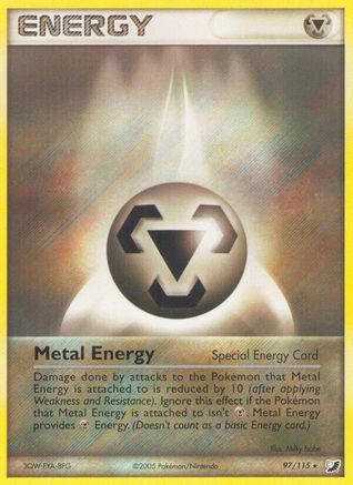 Metal Energy (Special) 097  - Reverse Holofoil Unseen Forces - Rare