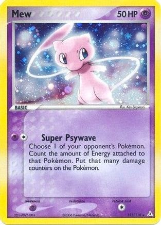 Mew 111  - Holofoil Holon Phantoms - Holo Rare