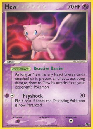 Mew 004/017  POP Series 4 - Rare