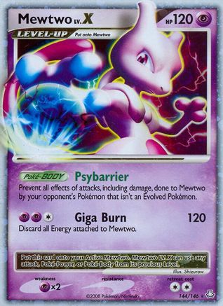 Mewtwo LV.X 144  - Holofoil Legends Awakened - Ultra Rare