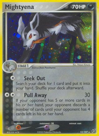 Mightyena 012  - Reverse Holofoil Deoxys - Holo Rare
