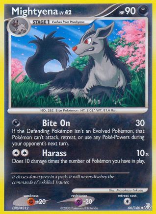 Mightyena 066  - Reverse Holofoil Legends Awakened - Uncommon