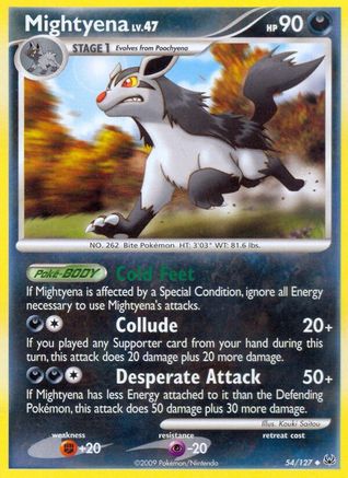 Mightyena 054  - Reverse Holofoil Platinum - Uncommon