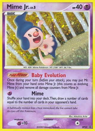 Mime Jr. DP22  - Holofoil Diamond and Pearl Promos - Promo