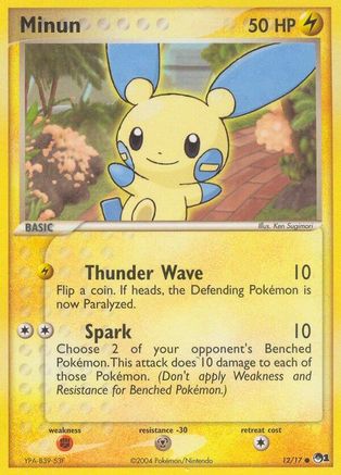 Minun 012/017  POP Series 1 - Common
