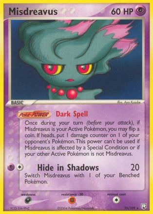 Misdreavus 025  - Reverse Holofoil Team Rocket Returns - Rare