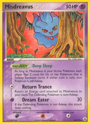 Misdreavus 040  - Reverse Holofoil Legend Maker - Uncommon