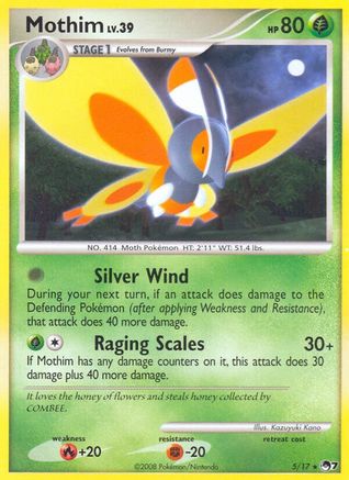 Mothim 005  POP Series 7 - Rare