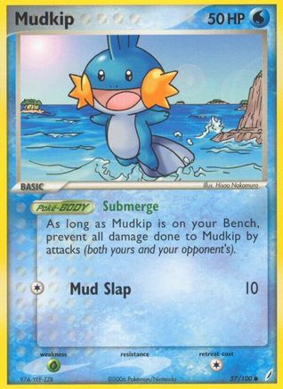 Mudkip 057/100  - Reverse Holofoil Crystal Guardians - Common