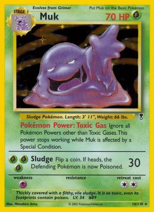 Muk 016  - Reverse Holofoil Legendary Collection - Holo Rare