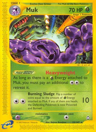 Muk 023  - Reverse Holofoil Aquapolis - Rare