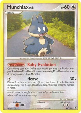 Munchlax 033/130  Diamond and Pearl - Rare