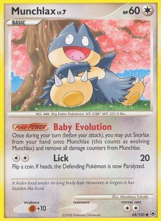 Munchlax 068/100  Majestic Dawn - Common