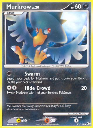 Murkrow 090/123  Mysterious Treasures - Common
