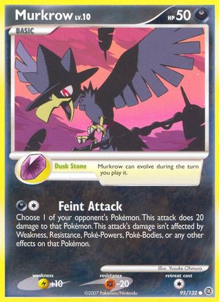 Murkrow 095  - Reverse Holofoil Secret Wonders - Common