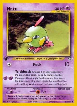 Natu 067/111  - 1st Edition Neo Genesis - Common