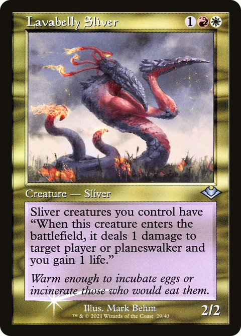Lavabelly Sliver (Retro Frame) (MH1-029) - Modern Horizons 1 Timeshifts Foil