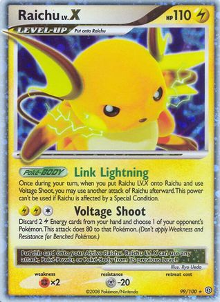 Raichu LV.X 099  - Holofoil Stormfront - Ultra Rare