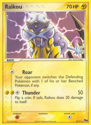 Raikou 003/017  - Holofoil POP Series 2 - Rare
