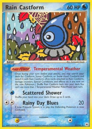 Rain Castform 023  Hidden Legends - Rare
