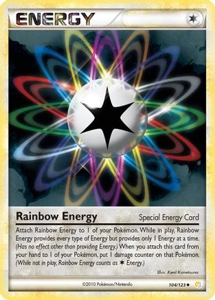 Rainbow Energy 104/123  - Reverse Holofoil HeartGold SoulSilver - Uncommon