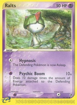 Ralts 074/100  - Reverse Holofoil Sandstorm - Common